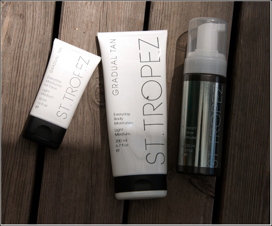 St. Tropez Everyday Gradual Tan Body & Face, St. Tropez Wash Off Instant Glow Mousse