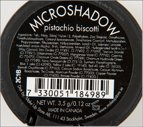 Make Up Store Pistachio Biscotti Microshadow