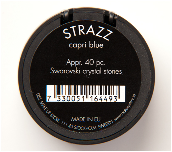 Make Up Store Strazz Capri Blue Swarowski Crystal Stones