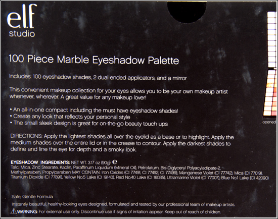 e.l.f. 100 Marble Eyeshadow Palette