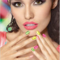 IsaDora Neon Glitter Nails