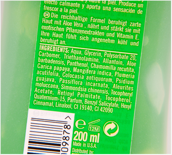 Hawaiian-Tropic-After-Sun-Cool-Aloe-Gel-Ingredients