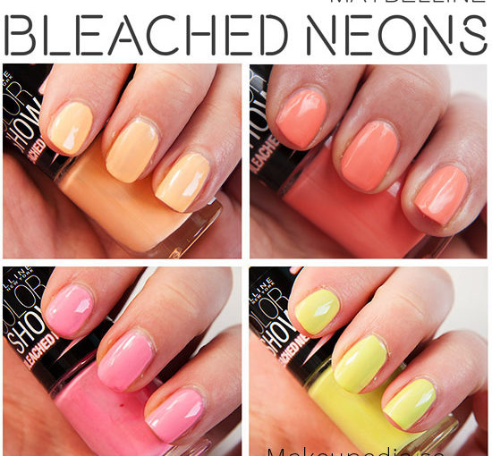 Maybelline Bleached Neons Swatches
