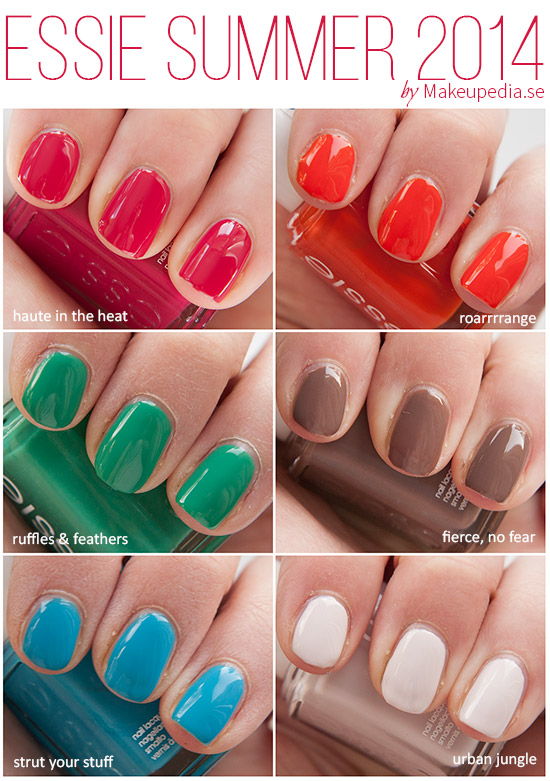 essie Summer 2014 Collection Swatches