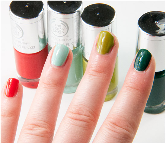 The Body Shop Colour Crush Nails Swatches