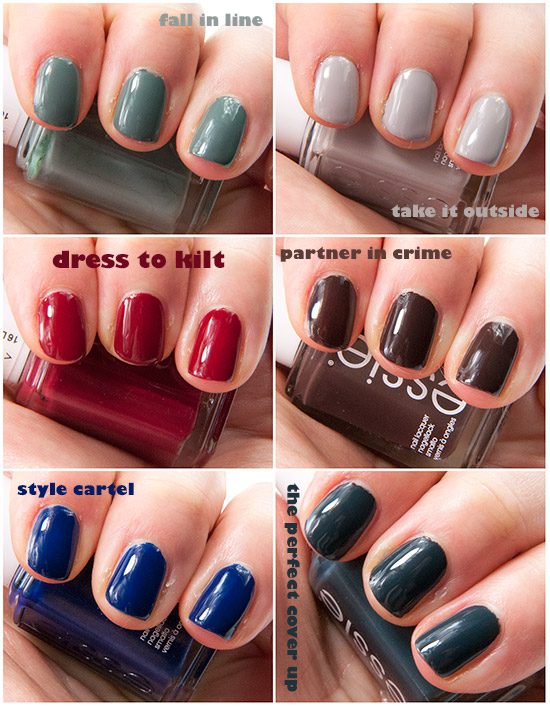 essie fall 2014 swatches nails makeupedia