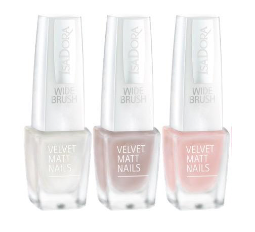 IsaDora-826-White-Velvet-827-Bohemian-828-Vintage-Blush-Velvet-Matt-Nails