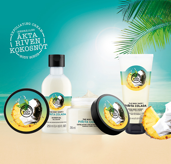 The Body Shop lanserar Piñita Colada kroppskollektion