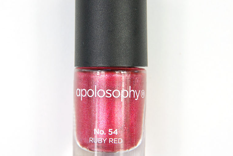 Apolosophy Limited Edition Nail Polish Ruby Red 54