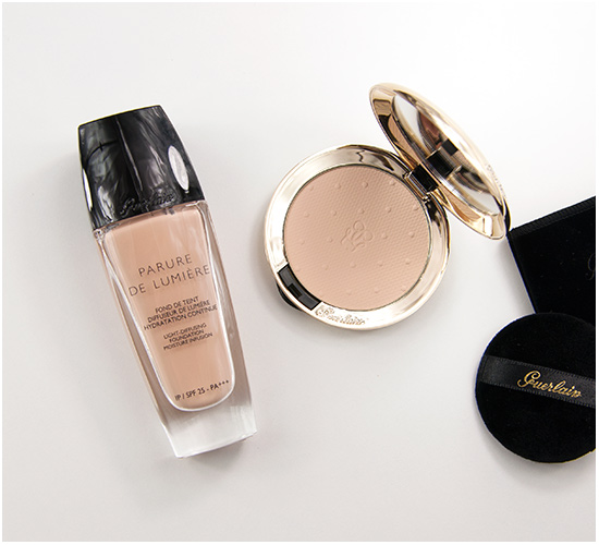 Guerlain Parure de Lumiere Foundation & Les Voilettes Translucent Powder