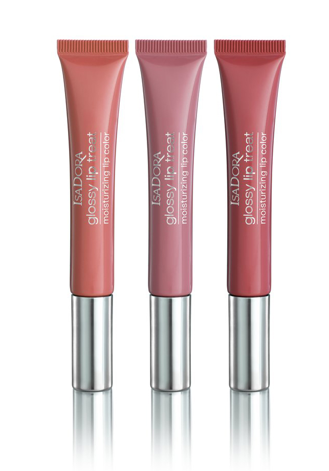 IsaDora Glossy Lip Treat 50 Clear Sorbet 51 Pearly Nougat 52 Sweet Praline