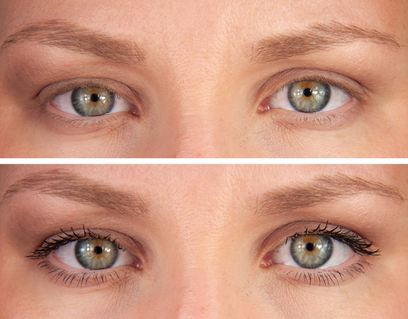 Lancôme Grandiose Mascara Before/After Före/Efter Bilder