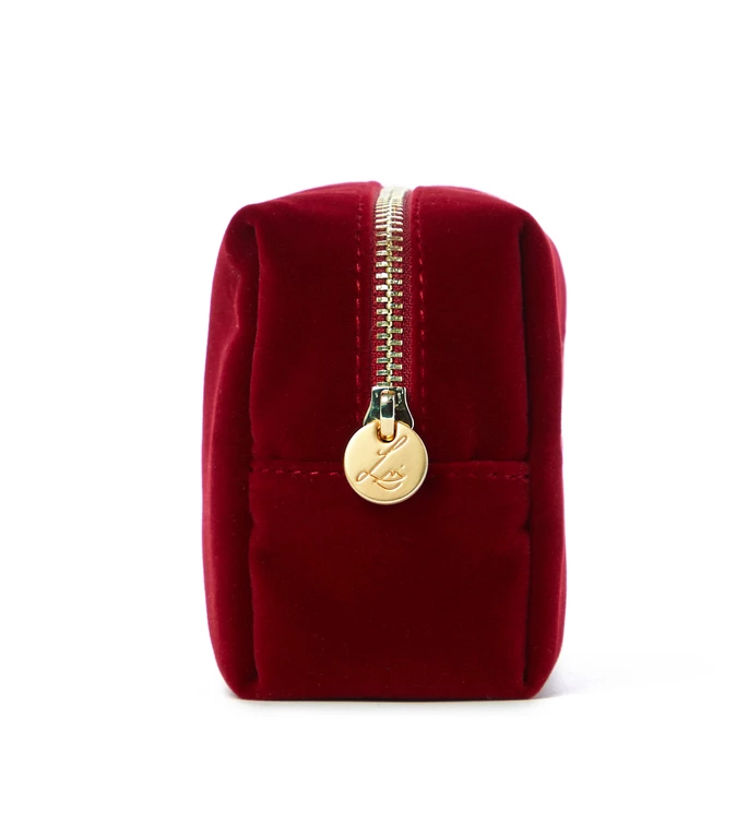 Lisa Eldridge Velvet Cherry Pouch