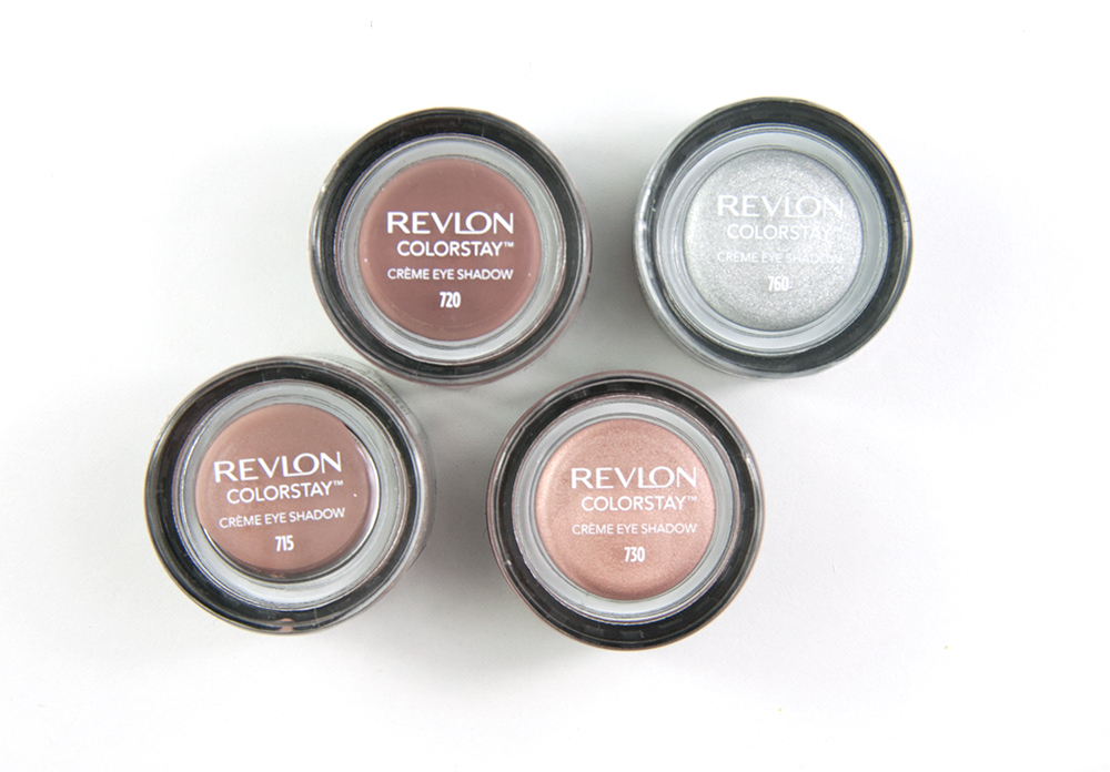 Revlon Colorstay Creme Eye Shadows 715, 720, 730, 760