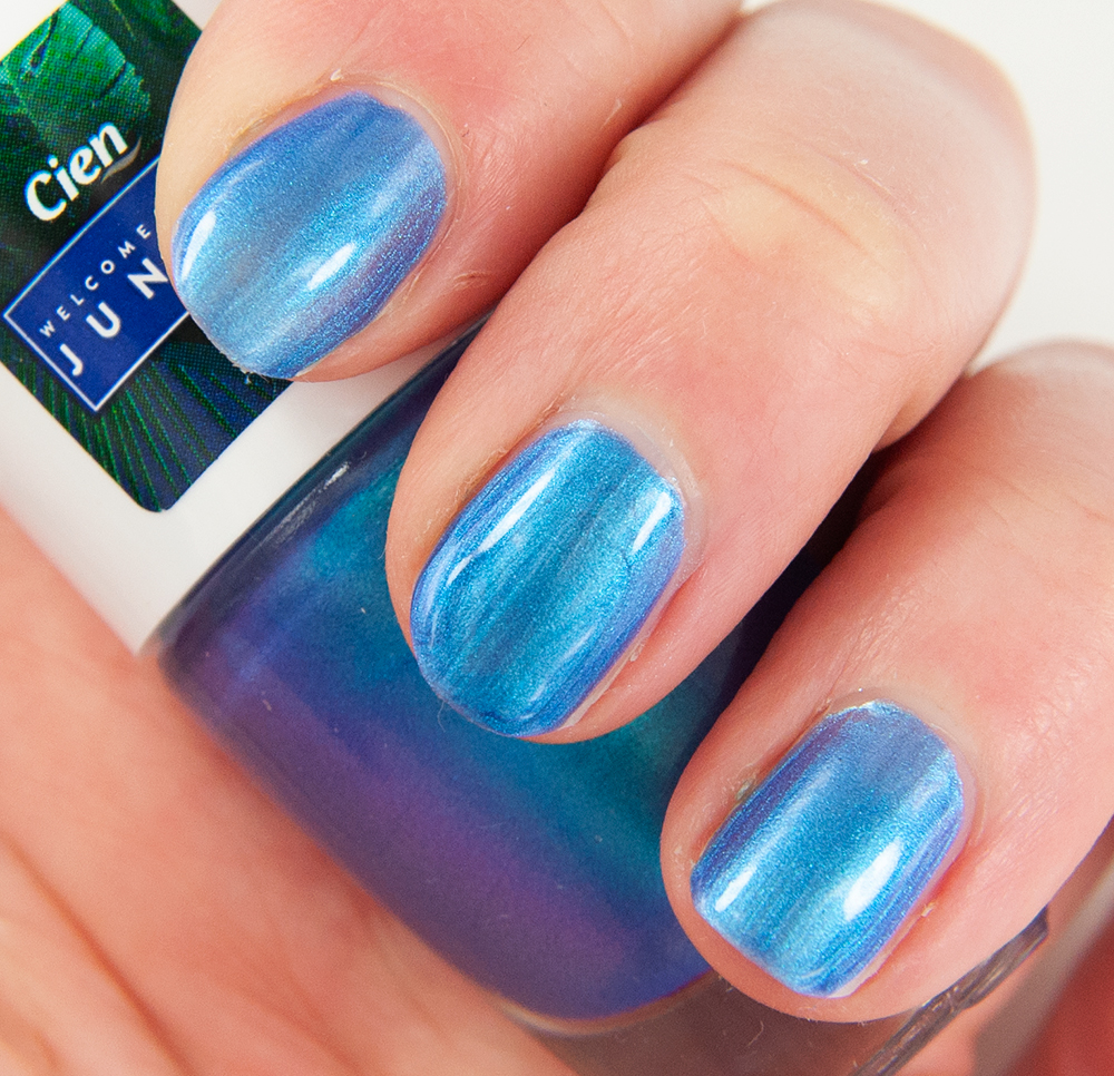 Cien Blue Rainbow (05) Nail Polish Swatches