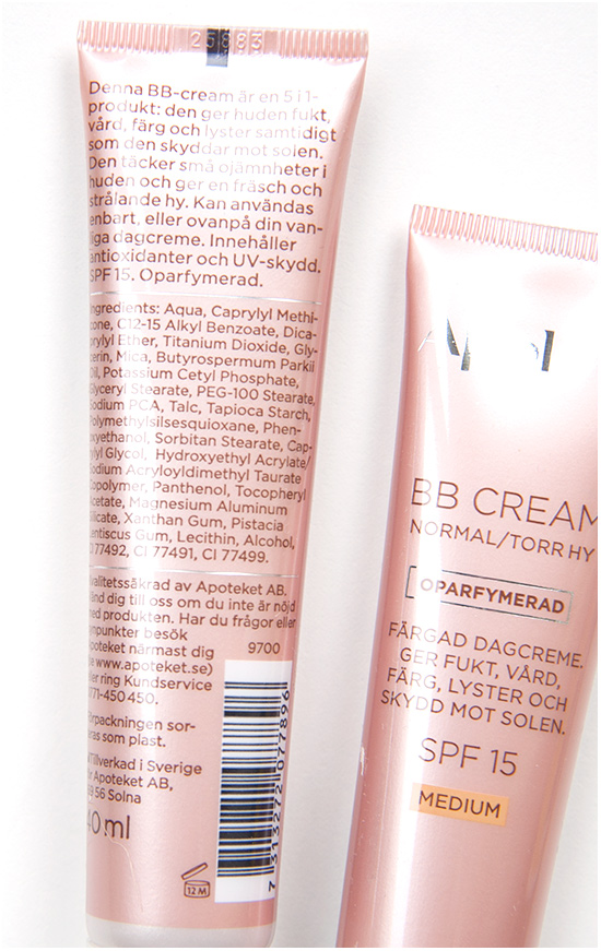 Apoliva BB Cream Ingredienser